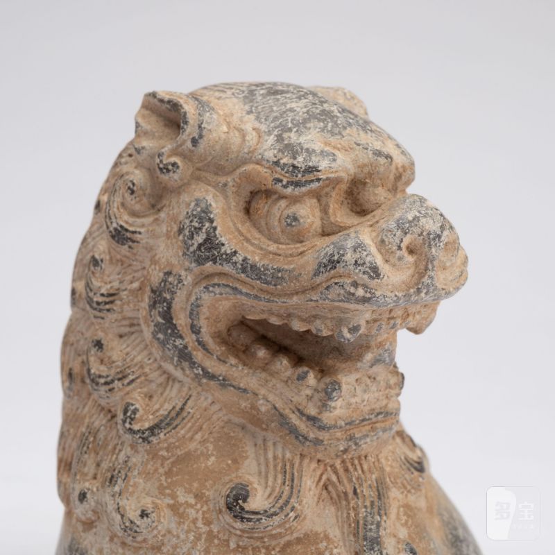    唐 青石獅首像 - 图8